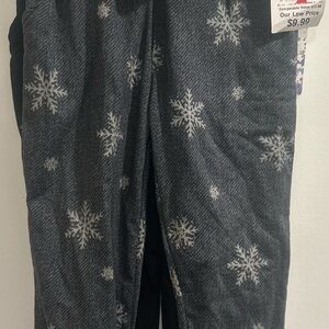 Snowflake Pattern Kids Bottoms